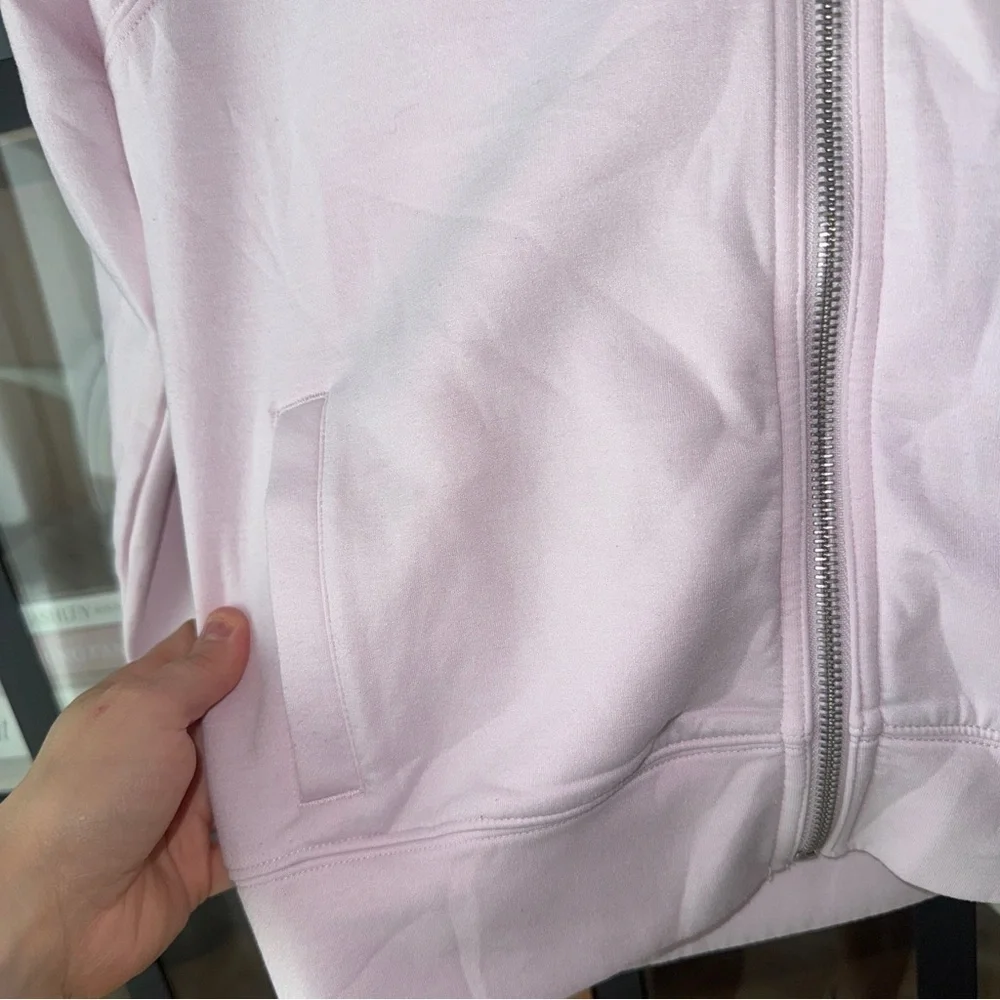 Abercrombie kids ypb neoknit full zip hoodie scuba strawberry milk pastel girls